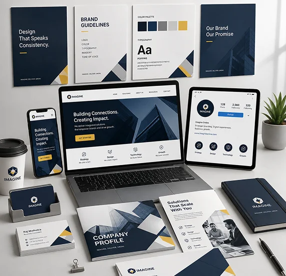 At Image Online, we design brand collateral that