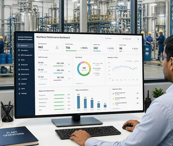 Intranet & Workforce Performance Management System For Chemical Industry