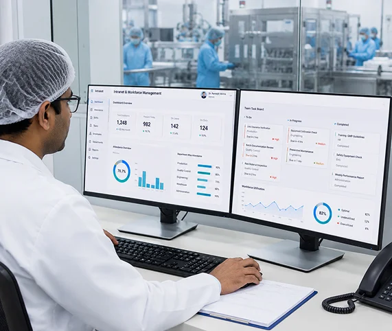 Intranet & Workforce Performance Management System For Medical & Pharma Industry