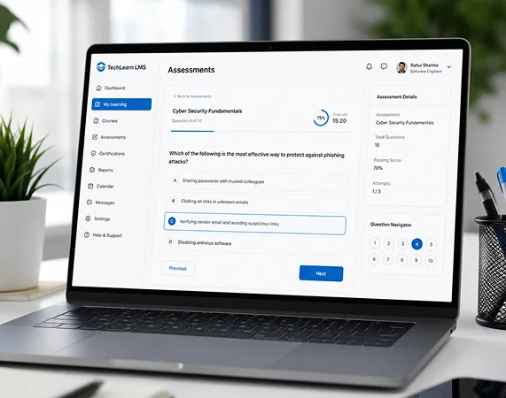 Learning Management System (LMS) For IT Industry