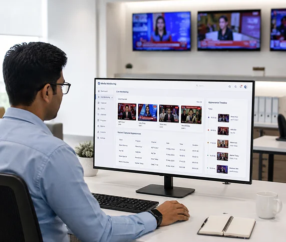 Media Monitoring & Broadcast Intelligence Platform (Custom-Built)