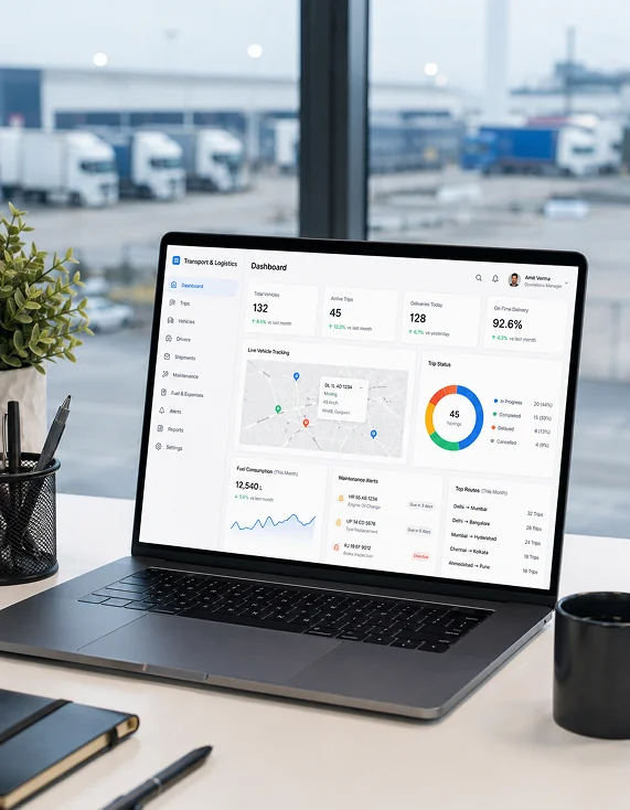 Operational Visibility & Reporting Dashboard For Transport, Logistics & Supply Chain Industry