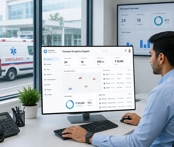Transport & Logistics Support Systems For Healthcare Industry