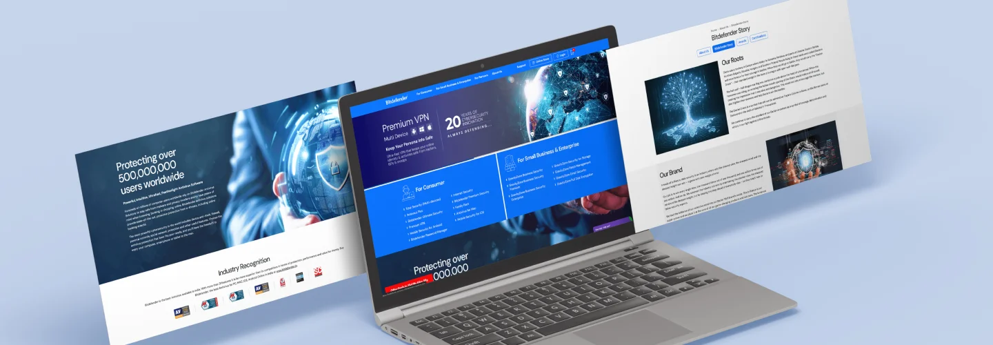 Web Designing & Development For Bitdefender