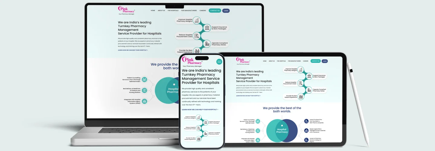 Website Designing For Pink Pharmacy